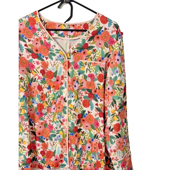 Summersalt x Rifle Paper Women's Floral Print Pajama Set Size Large - Picture 3 of 6